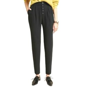 Anthropologie Sasha Black Pants Trousers